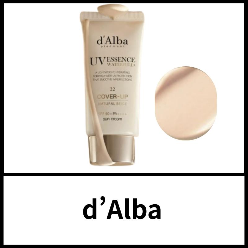 d Alba Natural Cover Beige Tone-Up Sunscreen SPF50+ PA++++ No.22 Medium Beige Brightening Sun Cream Korean Skincare 50ml