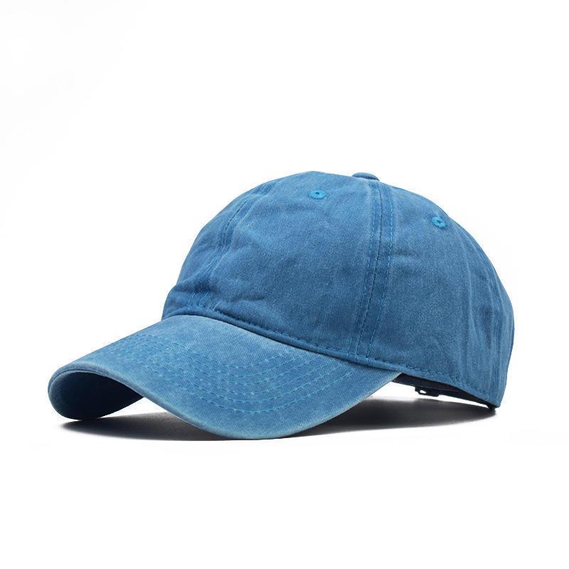 Retro Distressed Embroidered Duckbill Baseball Cap Sunshade for Men