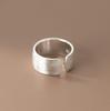 New Korean Style Wide Band Brushed Ring: Fashionable and Chic Women's Cold Aesthetic Index Finger Ring