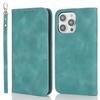 For iPhone 14 Pro Max Stand Case Magnetic Closure Skin Touch Leather Flip Phone Cover with Wallet