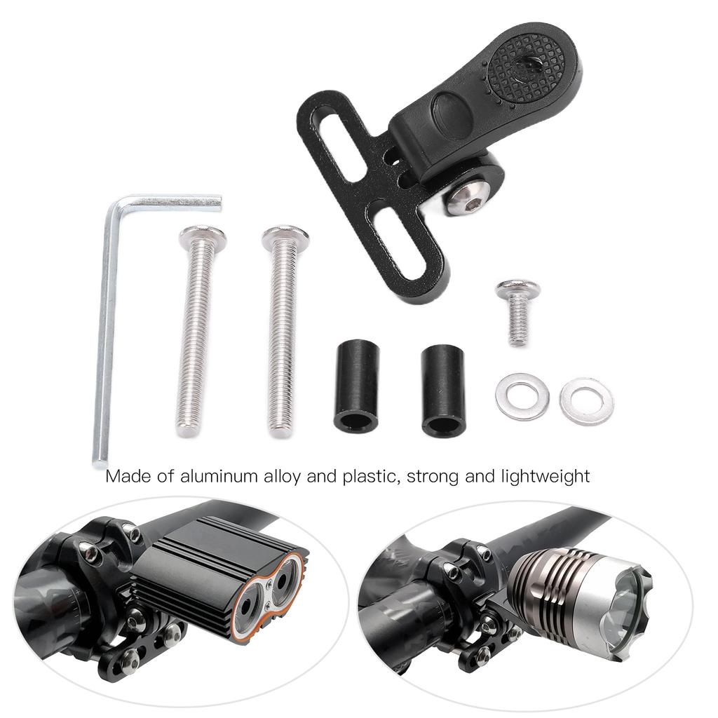 Bike Headlight Mount Holder Textured Mat Non Slip Strong Grip Ultra Light Mountain Bike Headlight Clip for Road Bike