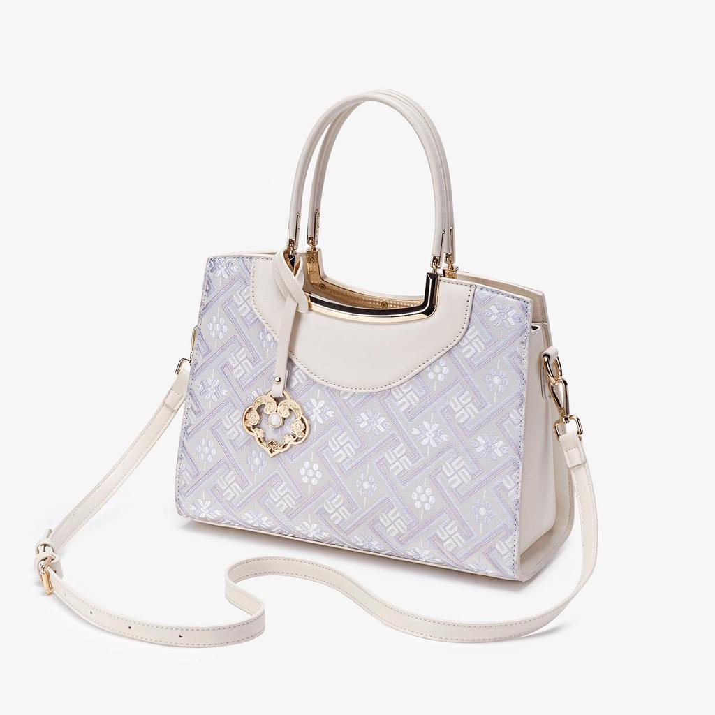 Guangxi Zhuang Brocade Women's Large-Capacity Handbag, 2026 New Style High-End Shoulder & Crossbody Bag