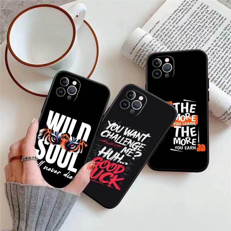 Inspirational Quote Text Case for Samsung Note 20 10 S25 Plus Ultra Lite FE M20 M21 M30 M31 M51 A11 A26 A51 A52 A53 A56 A70 A71 A72 A73