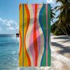 Colorful abstract stripes Art Towel Quick Drying Beach Towels Are Suitable For Swimming Pools Camping Yoga And The Gym