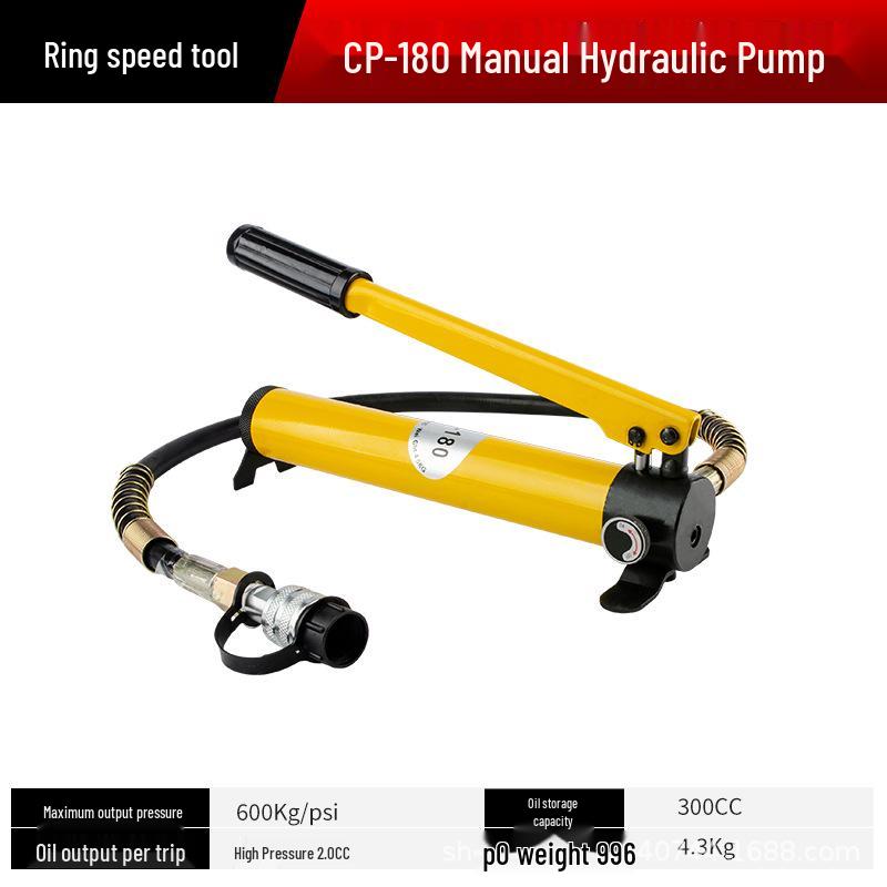 Hydraulic Manual Oil Booster Pump CP-700-2 with Pressure Gauge