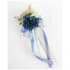 Set of 4 Luxurious Wedding Vehicle Embellishment Silk Flower Bouquets for Wedding Car Glasses and Handle Beautifications