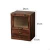 Makeup Organizer Cosmetic Display Case Jewelry Portable with Drawer for Bathroom