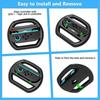 2PCS Racing Steering Wheels for Switch 2 Controller Game Grip Handle Racing Game Wheel for 2 Controller
