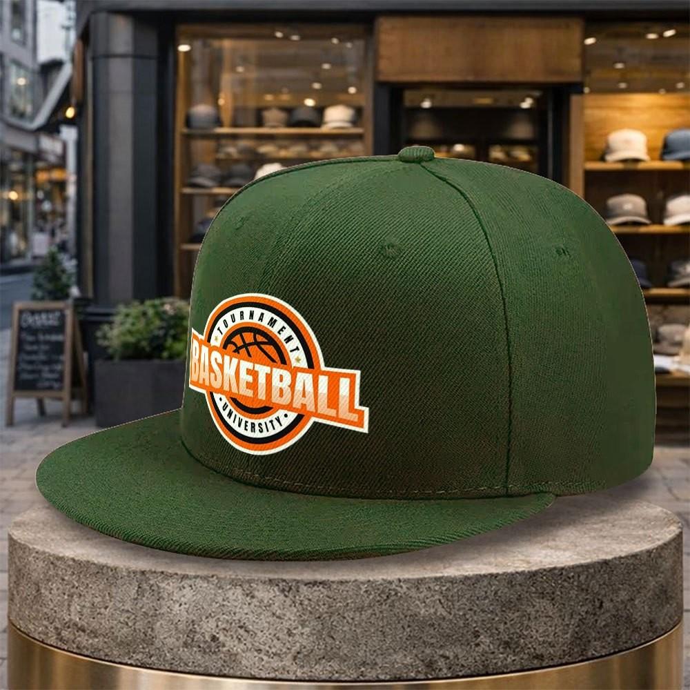 Basketball University TournaUnisext Graphic Flat Brim Baseball Cap Adjustable Unisex Street Style Hat