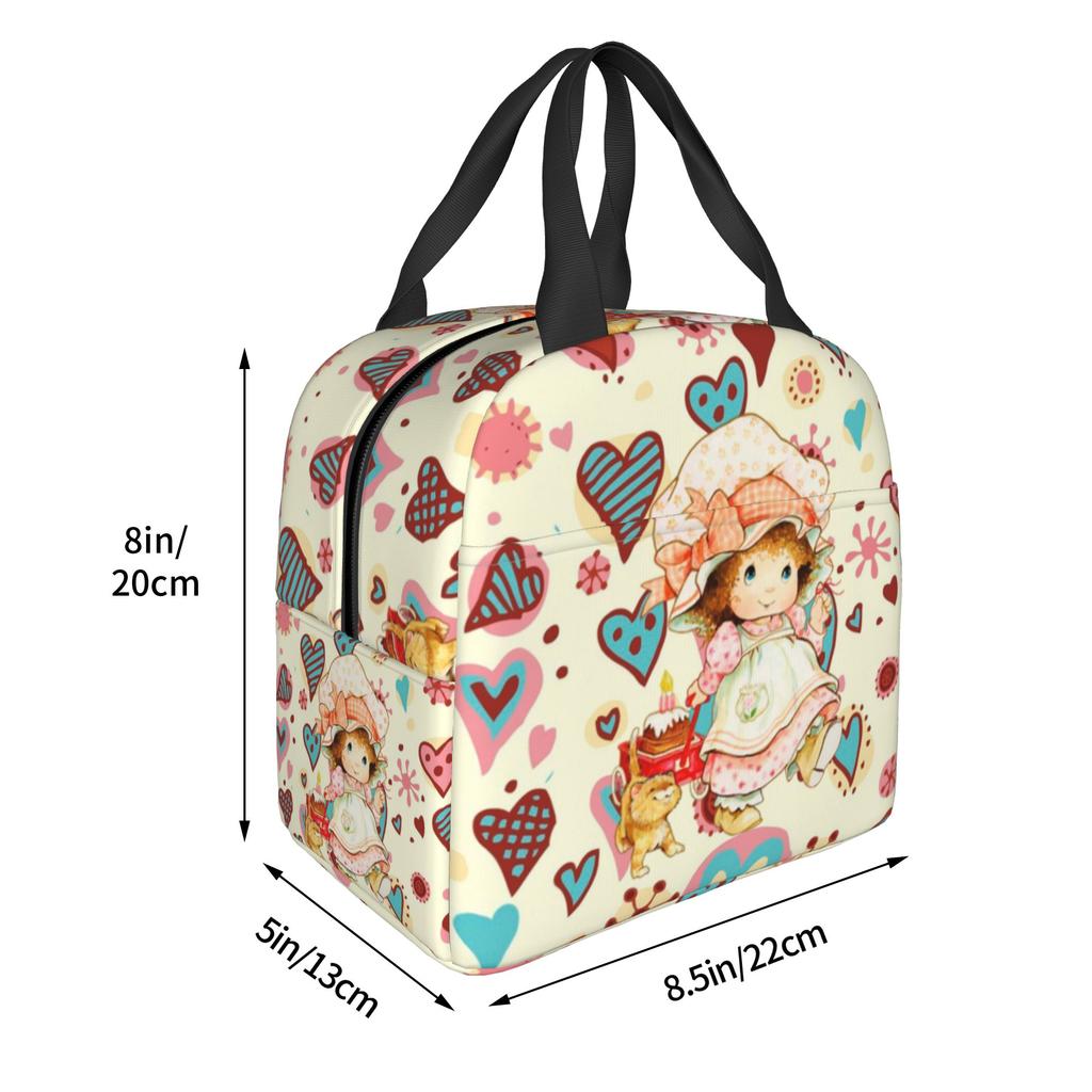Cute S-Sarahs K-Kays Thermal Insulated Lunch Bags Cartoon Resuable Lunch Tote for School Office Outdoor Multifunction Food Box
