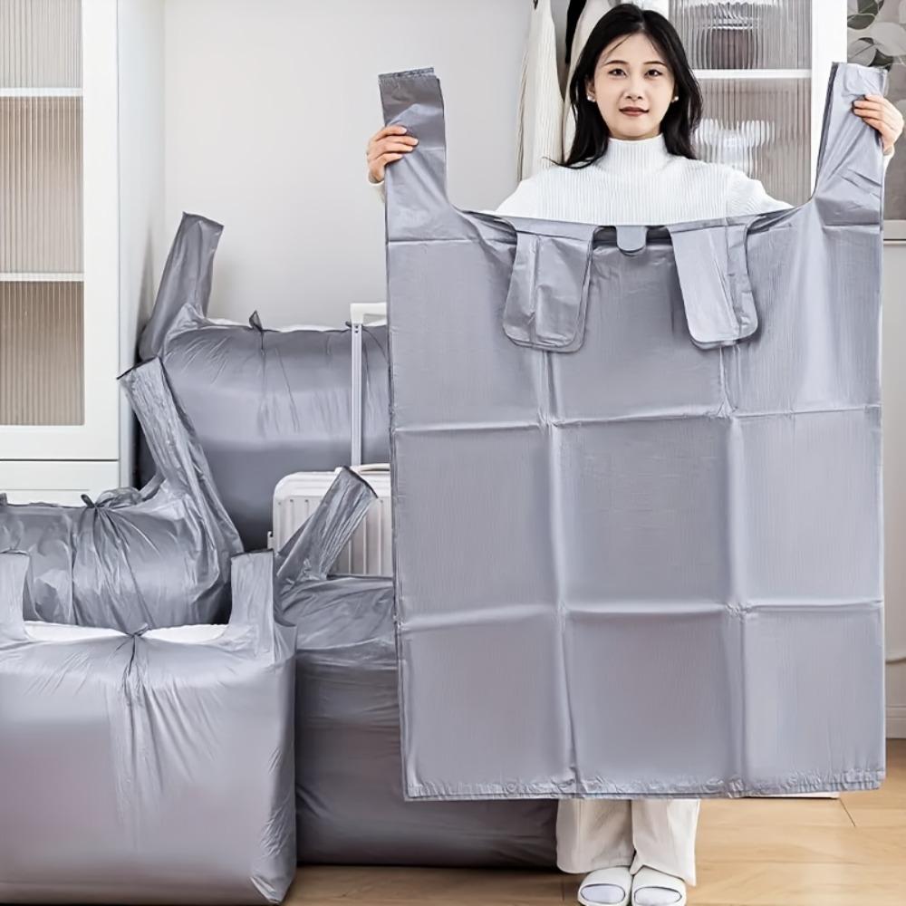 10pcs Extra Large Moving Storage Bags, High Capacity for Clothes/Quilts/Shoes, Suitable for Relocation/Dorm/Travel