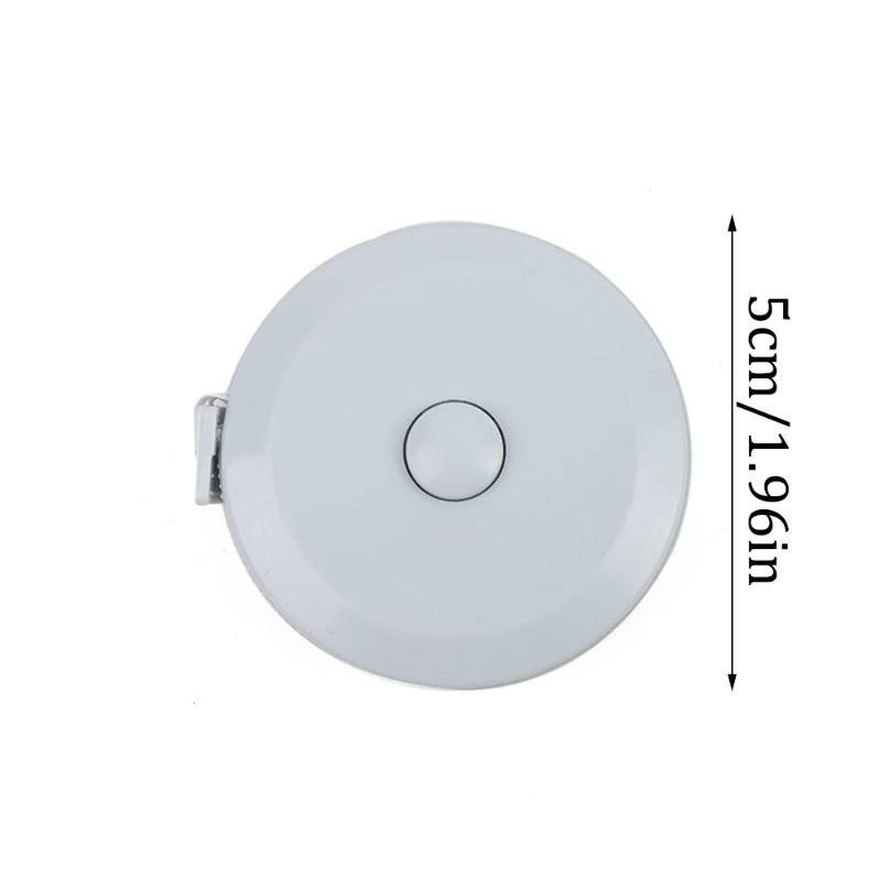 2PCS 1.5m Small Tape Measure Portable Student Soft Leather Three Measurement Clothes Automatic Recycling