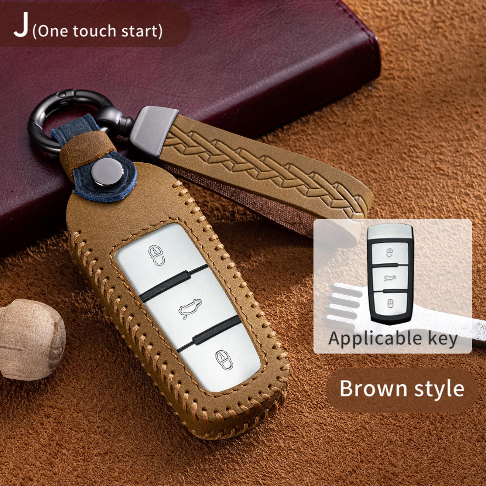 

New Leather Car Key Case Cover For Vw/Volkswagen Cc Passat B6 B7 Passat 3C Cc Maogotan R36 B5 B7L Protector Auto Accessories