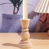 Handmade Wooden Candlesticks Rustic Taper Candle Stands Pillar Candle Stands  Home Table Decoration