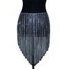 Bankett Sexy Fransen BH Rock Set Glänzend Mehrschichtig Strass Bikini Körperkette Damen Körperkette