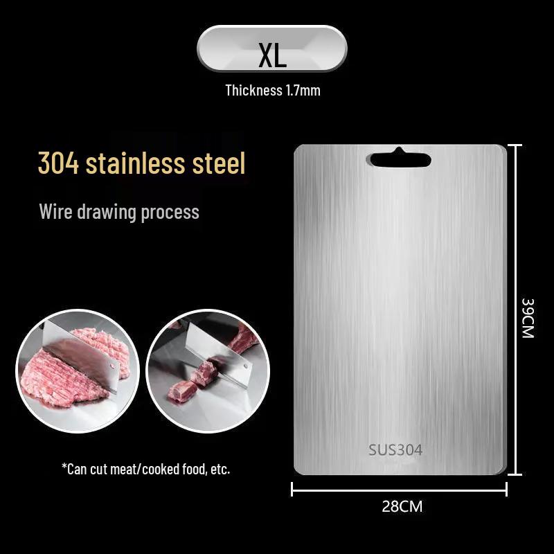 Leyongtu 304 Stainless Steel Antibacterial Cutting Board