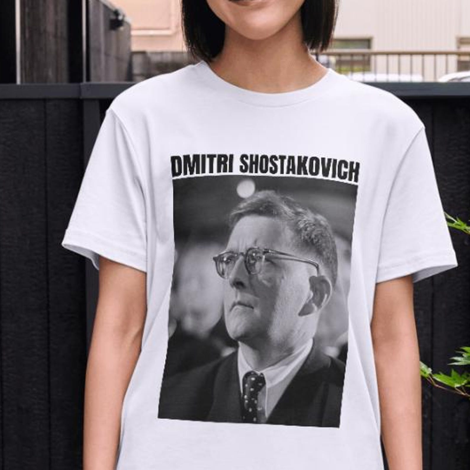 Unisex Dmitri Shostakovich Shirt, Classical Music Gift, Symphony Orchestra, Minimalist Shirt for Women & Men S