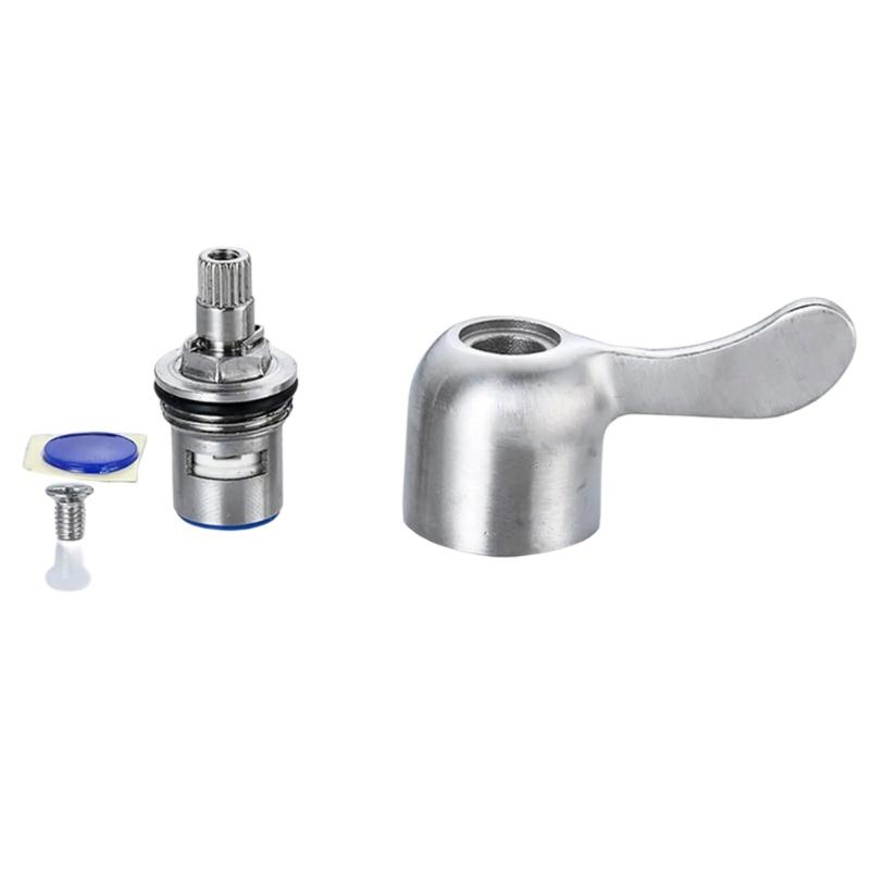 Ceramic Disc Stem Cartridge Faucet Valves Bathroom Fittings Universals Faucet Switches Handle Faucet Replacement Part