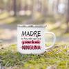 Creative Coffee Cups Best Mom In The Word Spanish Print Mug Camping Handle Mugs Handle Enamel Cup Festive Birthday Gifts for Mom