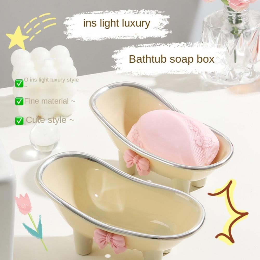 Self Draining Drain Soap Box Multi-Purpose Soap Holder Convenient Cute Soap Dish  Household