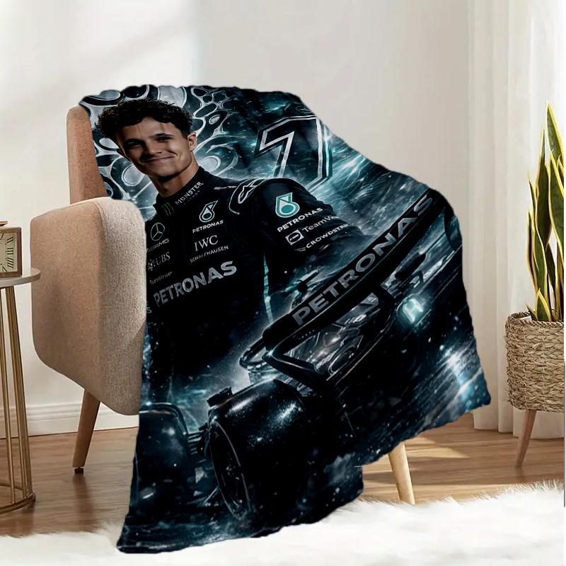 Coperta Leggera Lando Pilota di Corse Ideale per Letto Perfetta per Viaggi, Campeggio, Soggiorni, Uffici, Divani, Regalo di Natale per Fan