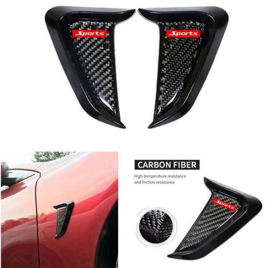 Shark Gills Emblem Air Vent Trim Cover Stickers For Car Side Fender Decoration