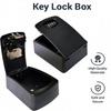 LIUSHADUOLA  Iron Lock Key Lock Box Wall Mount for Keys 4 Digit Combination with Resettable Code Indoor Outdoor Big Key Lock Box