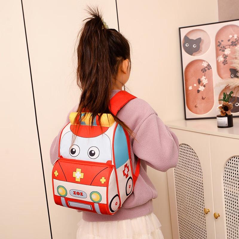 

Kids Cartoon Car School Backpack 26x12x37cm