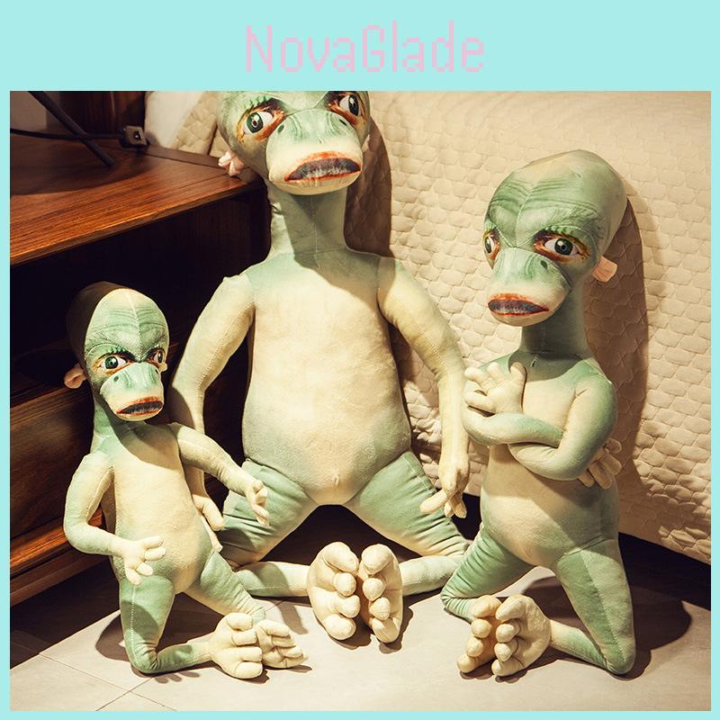 Creative Alien Plush Pillow Funny Doll Prank Toy Soft Crystal Plush Birthday Gift