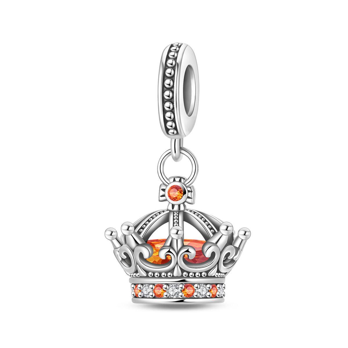 

Vintage Tea Party Style Pendant DIY Kit Elegant Crown Necklace Beaded Jewelry Set