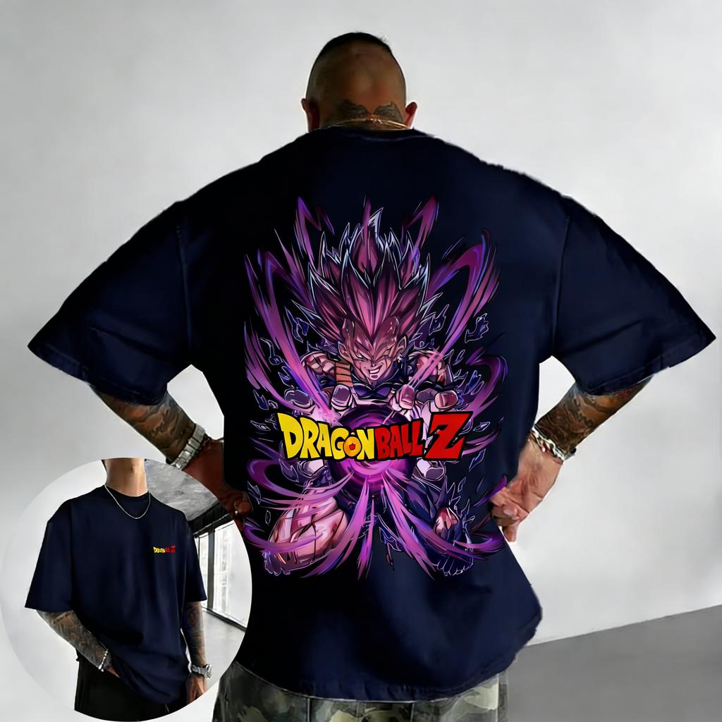 Dragon Ball Trendy Hot Items Anime Tshirt Summer New Vegeta Printed Mens and Womens Trendy Versatile Loose Casual Top