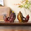 Lucky Golden Carp Color-Changing Tea Pet – High-End Ornament for Tea Tables