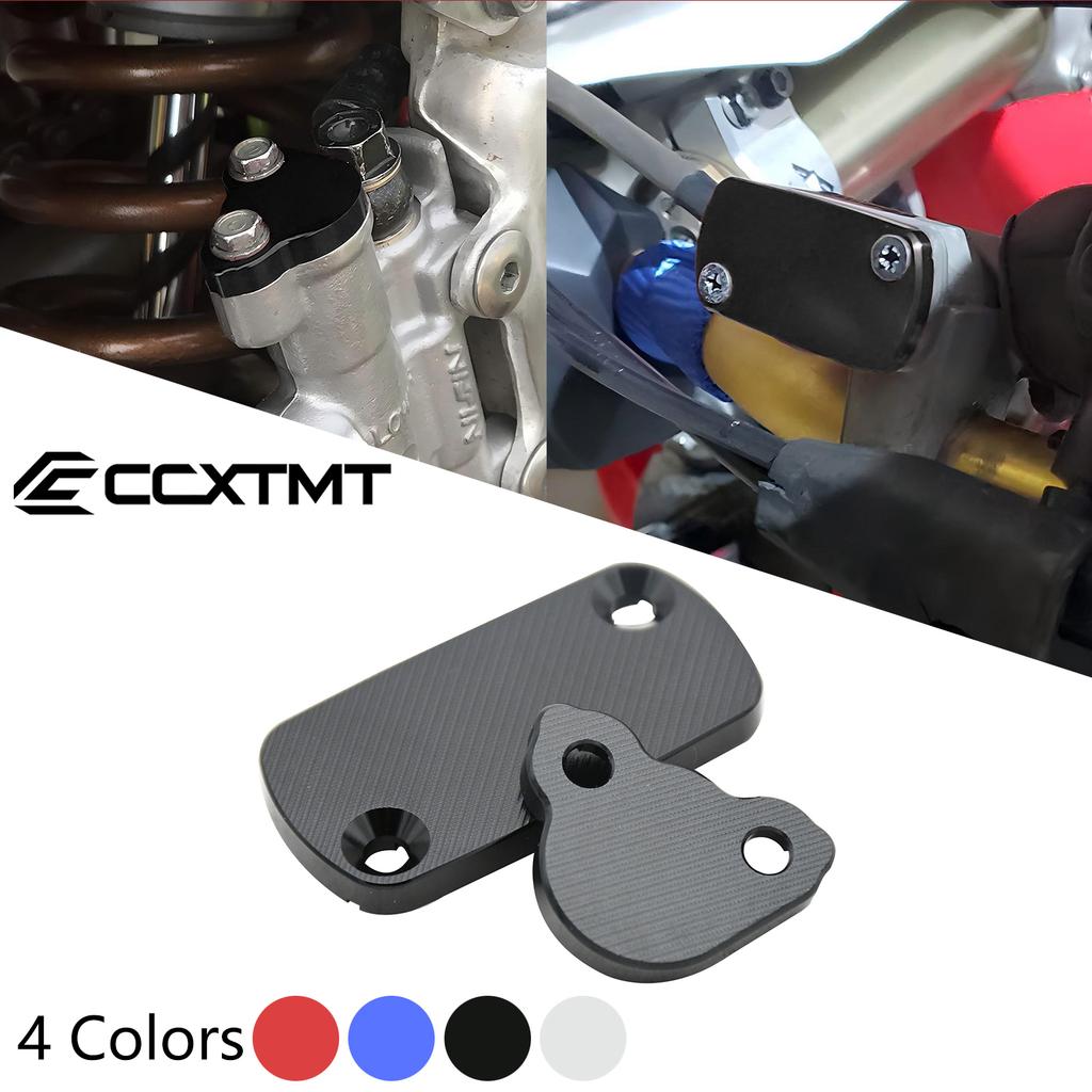 Motorcycle CNC Front Rear Brake Fluid Reservoir Cap Cover For HONDA CR CRF 125R 150R 250R 250X 250RX 450R 450X 450RX 250F 450L
