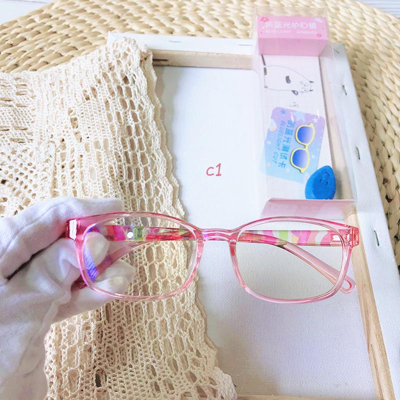 Asha Lu Kids’ Ultra-Light Anti-Blue Light TR90 Glasses Frame for Prescription Lenses
