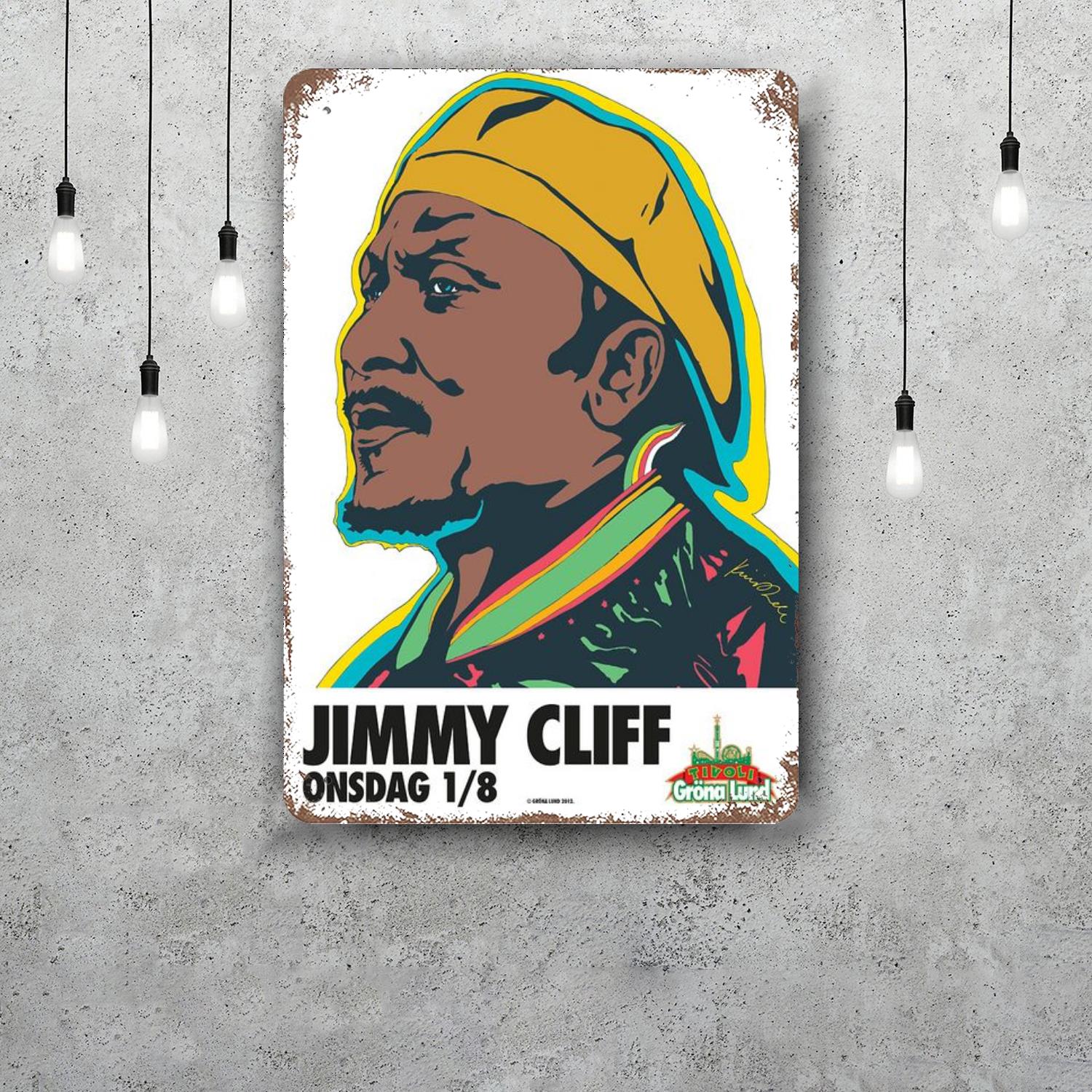 

Jimmy Cliff Decor Vintage Metal Signs Tin Signs Captain Poster Decor for Bar Pub Club Man Cave Wall Decoration 20x30cm（7.8x11.8inch）