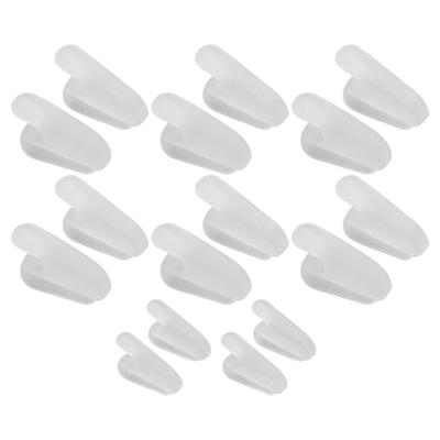 8 Paia Separatore Dita in Silicone Morbido Elastico Correttore Dita Spaziatore per Dito Sovrapposto Alluce Valgo