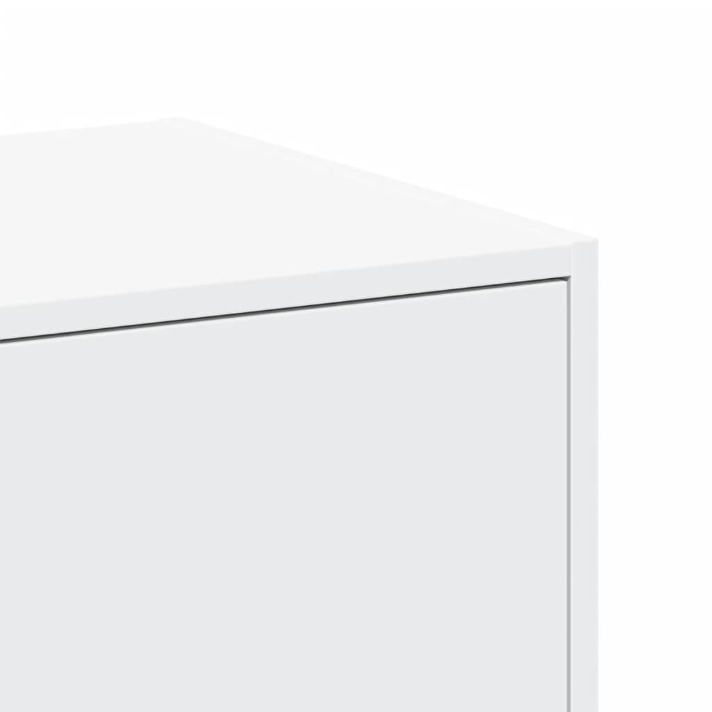 Vidaxl Pharmacy Cabinet, White, 40X41X144.5 Cm, Wood-Based Material