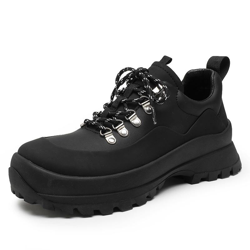 Flat replacement non-slip and wear-resistant outdoor sports and leisure shoes, thick-soled comfortable heightening dad shoes, waterproof