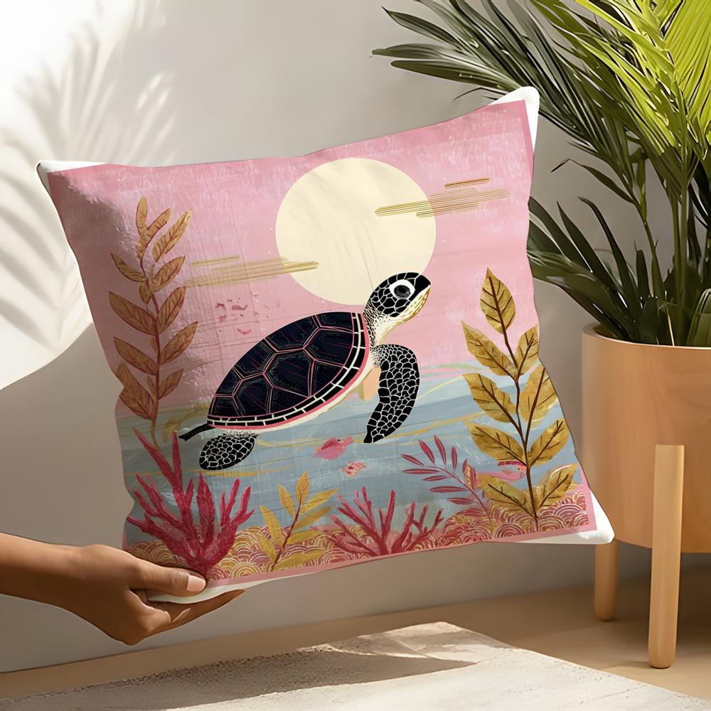 2 Natural Animal Prints For Home Decor Pillow Case Home Living Room Decoration Linen Pillowcover Pillow Cases Cushion Cover