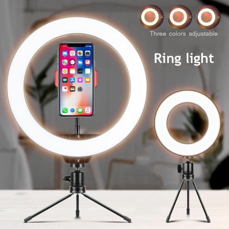 Led Camera Ring Dimmable LED Studio Camera Ring Light Photo Phone Video Light Annular ...