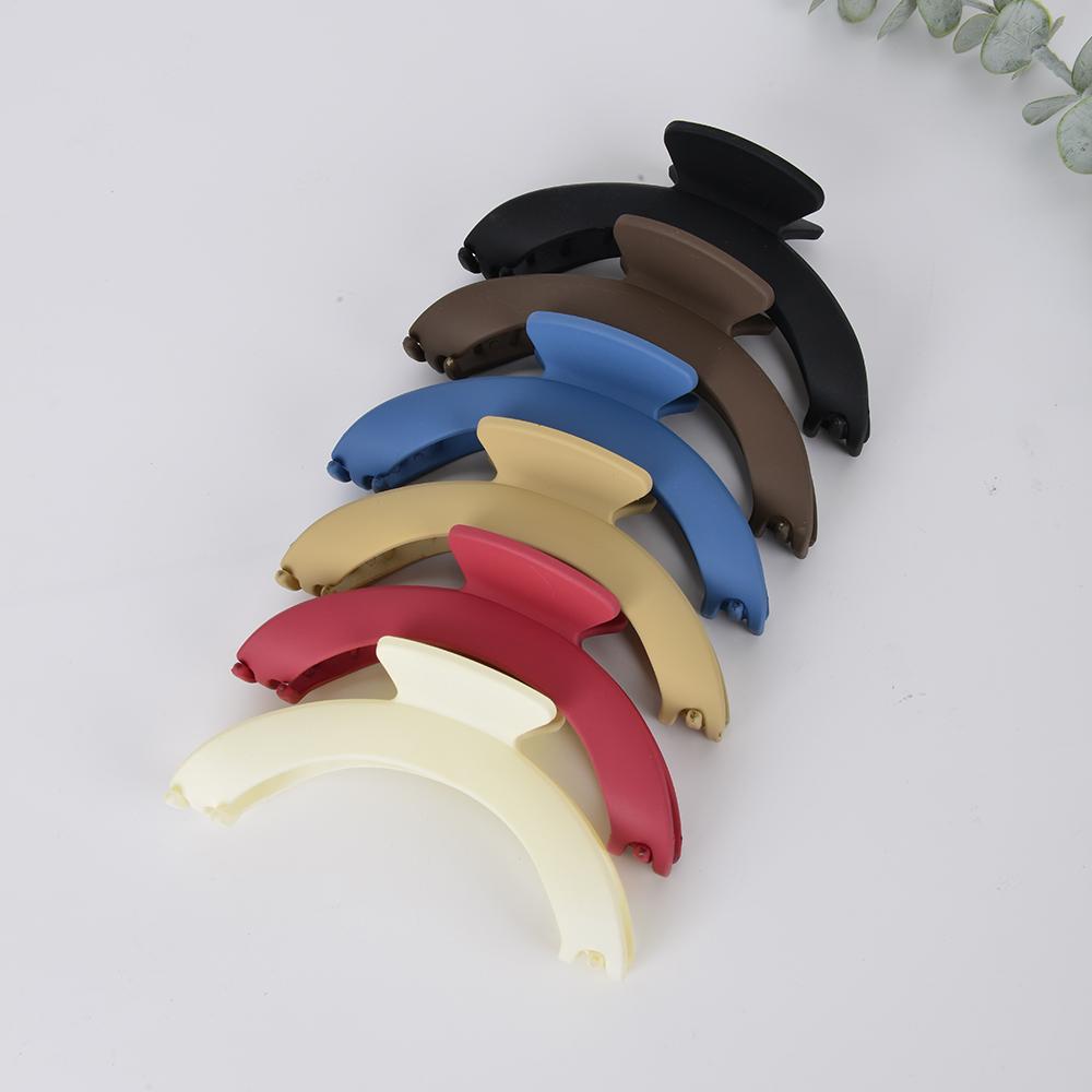 3pcs Curved Hair Clip Large Simple Back of the Head Hair Clip Sandblasted High-end Hair Clip for Women