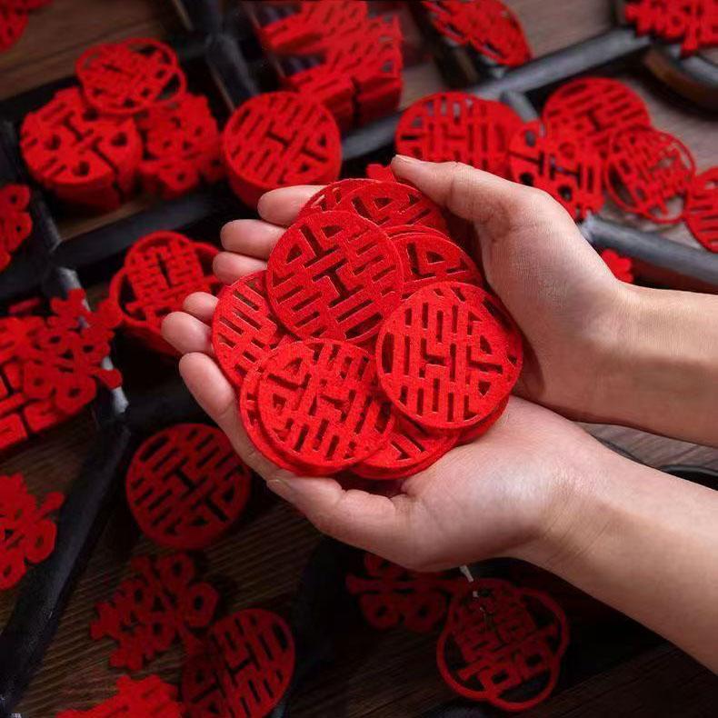 Wedding Bed Mini Hand Throwing Wedding Letter Wedding Room Decoration Throwing Creative Wedding Fruit Plate Wedding Stairs Little Happiness Child