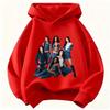 2026 Children KATSEYE Hoodie Kids Loose Casual Hooded Sweatshirt Boys Girls Fashion Graphic Pullover Sport Daily Wear Tops