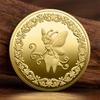 Gettone Fata dei Denti Moneta Commemorativa Placcata Oro Collezione Dente da Latte Sostituzione Monete Fortunate Cartoni Animati