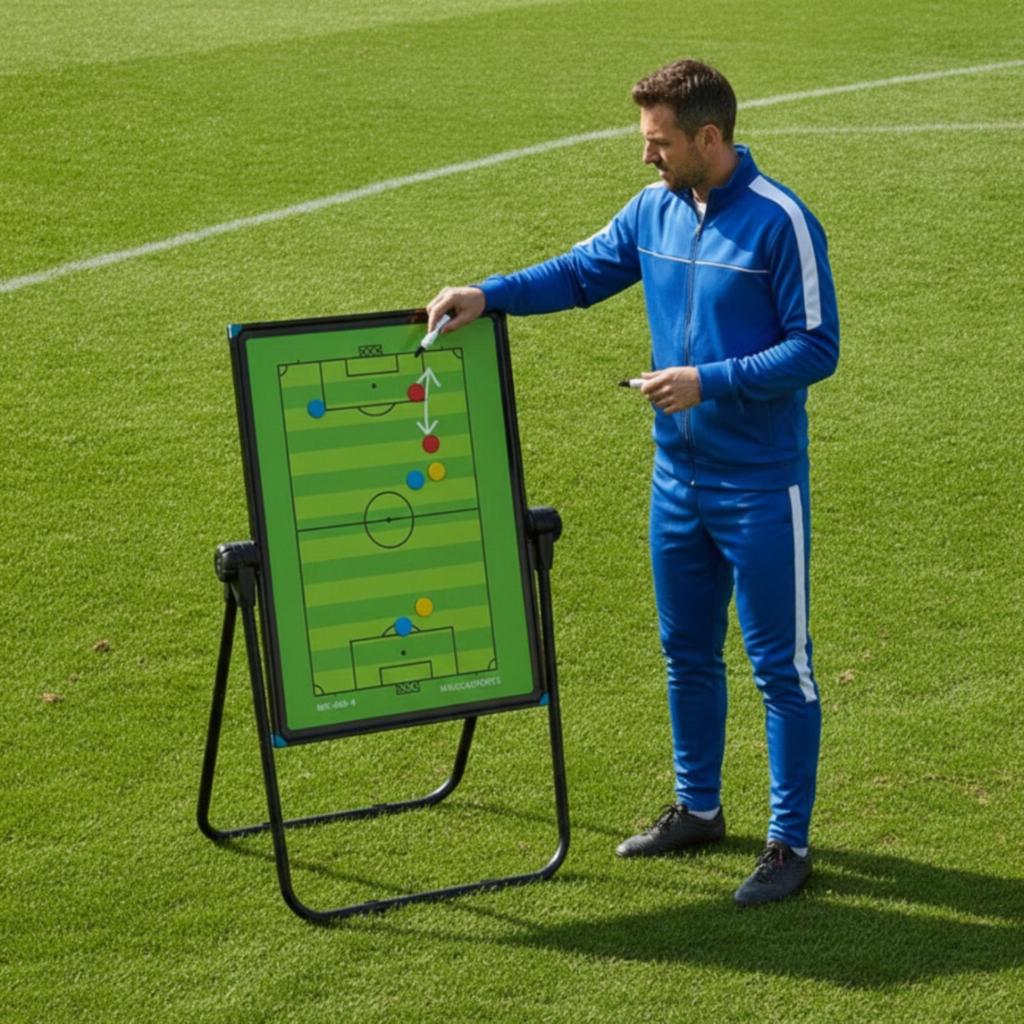 Soccer Board with Stand Outdoor for Coaches, Trainers