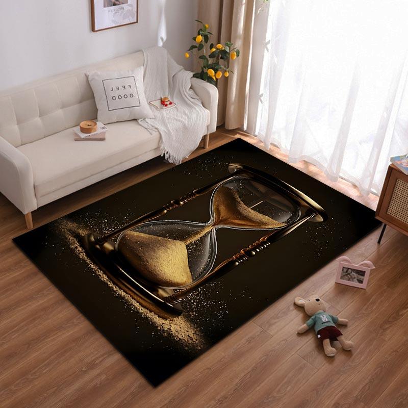 

Modern Hourglass Print Carpet for Living Room, Time Sand Design Rug Suitable for use as an anti-slip for living room bedroom sofas 40x60cm( 15x23in )