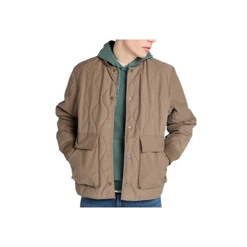 Timberland Khaki Diamond Quilted Insulated Jacket TB0A6N3YBK01