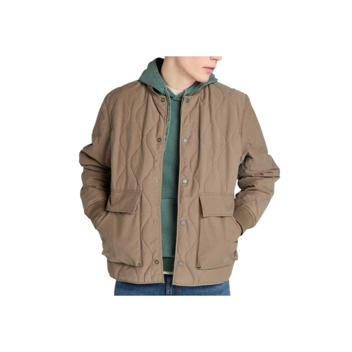 

Timberland Khaki Diamond Quilted Insulated Jacket TB0A6N3YBK01 M