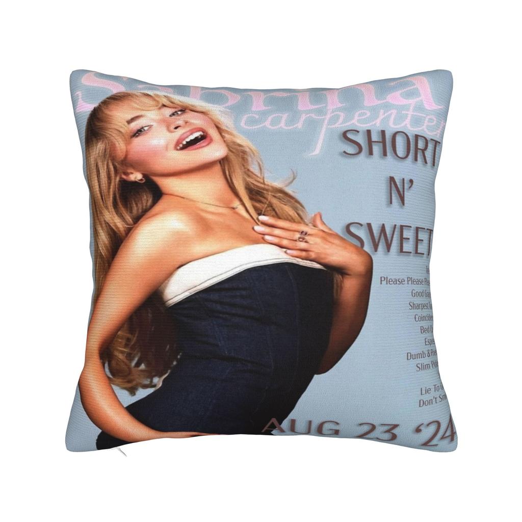 Bedroom Decorations Sabrina Carpenter Eras Tour  Pillowcases Stuff  Pillow Covers Square Multi Size