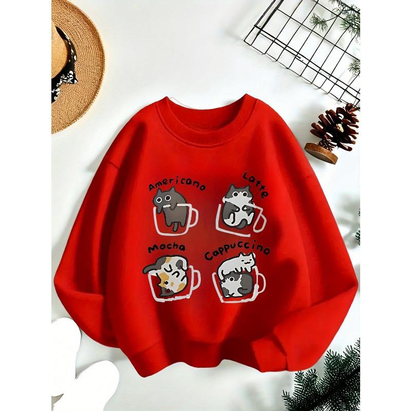 Fashion Girl Round Neck Sweatshirt